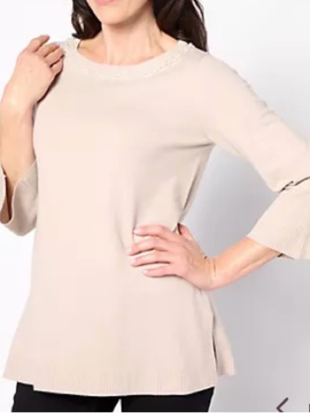 186. NWOT WOMENS ISAAC MIZRAHI 3X DETAIL SWEATER